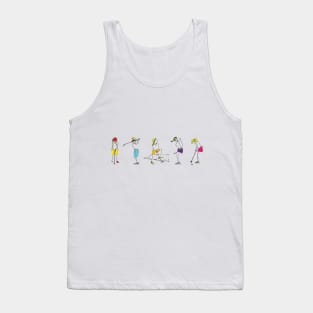 Women playing golf - golf swings Tank Top